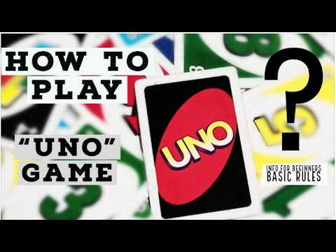 Paano laruin ang UNO card Tagalog? - APO